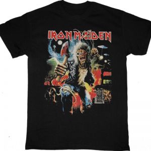 IRON MAIDEN RUN FOR YOUR LIVES 2025 TOUR NEW BLACK T-SHIRT