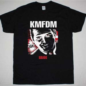 KMFDM UAIOE NEW BLACK T SHIRT