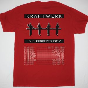 KRAFTWERK 3D CONCERTS NEW RED T-SHIRT