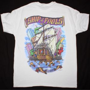 GRATEFUL DEAD SHIP OF FOOLS NEW WHITE T SHIRT