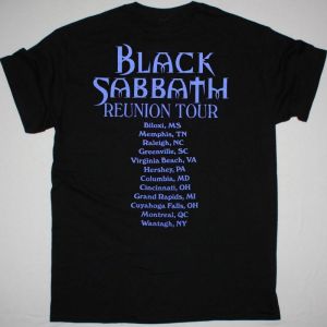 BLACK SABBATH REUNION TOUR NEW BLACK T-SHIRT