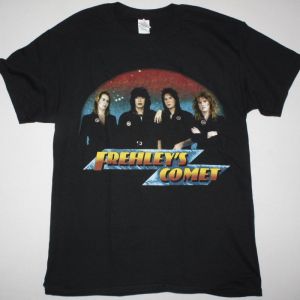 ACE FREHLEY FREHLEY'S COMET NEW BLACK T-SHIRT