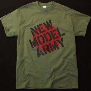 NEW MODEL ARMY LOGO NEW MILITARY GREEN T SHIRT