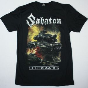 SABATON STEEL COMMANDERS NEW BLACK T-SHIRT
