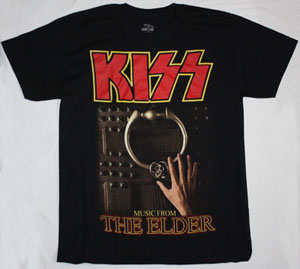 KISS MUSIC FROM THE ELDER 1981 NEW BLACK T-SHIRT