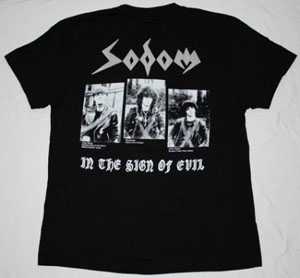 SODOM IN THE SIGN OF EVIL'84 NEW BLACK T-SHIRT