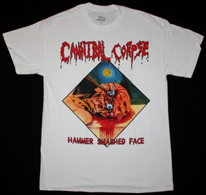 CANNIBAL CORPSE HAMMER SMASHED FACE 93 NEW WHITE T-SHIRT