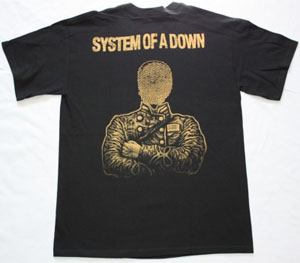 SYSTEM OF A DOWN FACELESS NEW BLACK T-SHIRT