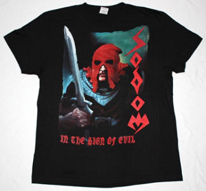 SODOM IN THE SIGN OF EVIL'84 NEW BLACK T-SHIRT