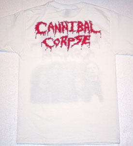 CANNIBAL CORPSE CLASSIC LINE UP NEW WHITE T-SHIRT