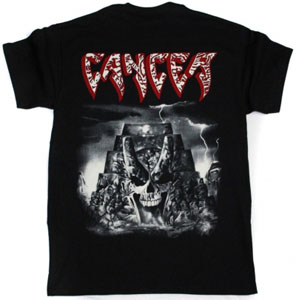 CANCER THE SINS OF MANKIND '93  NEW BLACK T-SHIRT
