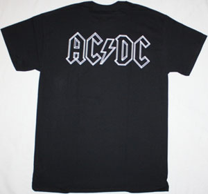AC DC BAND CARTOON AC/DC NEW BLACK T-SHIRT