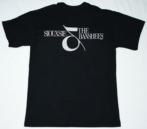 SIOUXSIE AND THE BANSHEES SIOUX FACE  NEW BLACK T-SHIRT