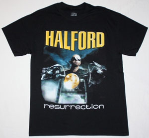 HALFORD RESURRECTION S-XXL NEW BLACK T-SHIRT